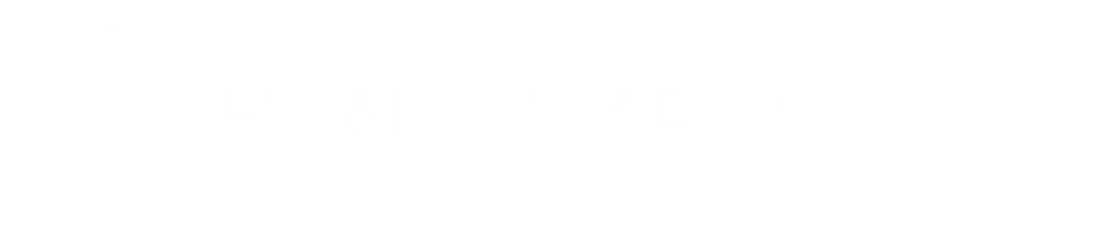 FedRAMP Moderate, HB Healthcare Safety logo with a teal hexagon house outline, tan border, stylized HB initials, and the words “Healthcare Safety” with “SBC” below.